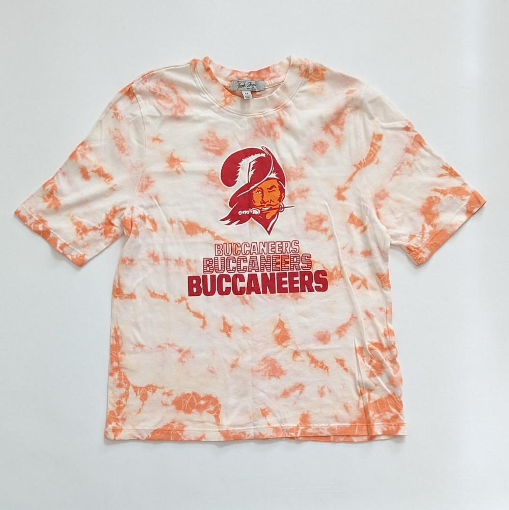 Women's M Junk Food Orange Tampa Bay Buccaneers Throwback Team Spirit Tie-dye